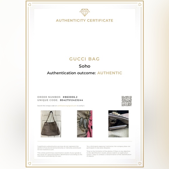 GUCCI Authentic Soho Chain Handbag with COA - Picture 13 of 13